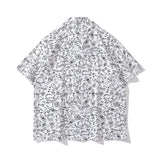 Short Sleeve Shirt Cartoon Tigger Print Loose Casual