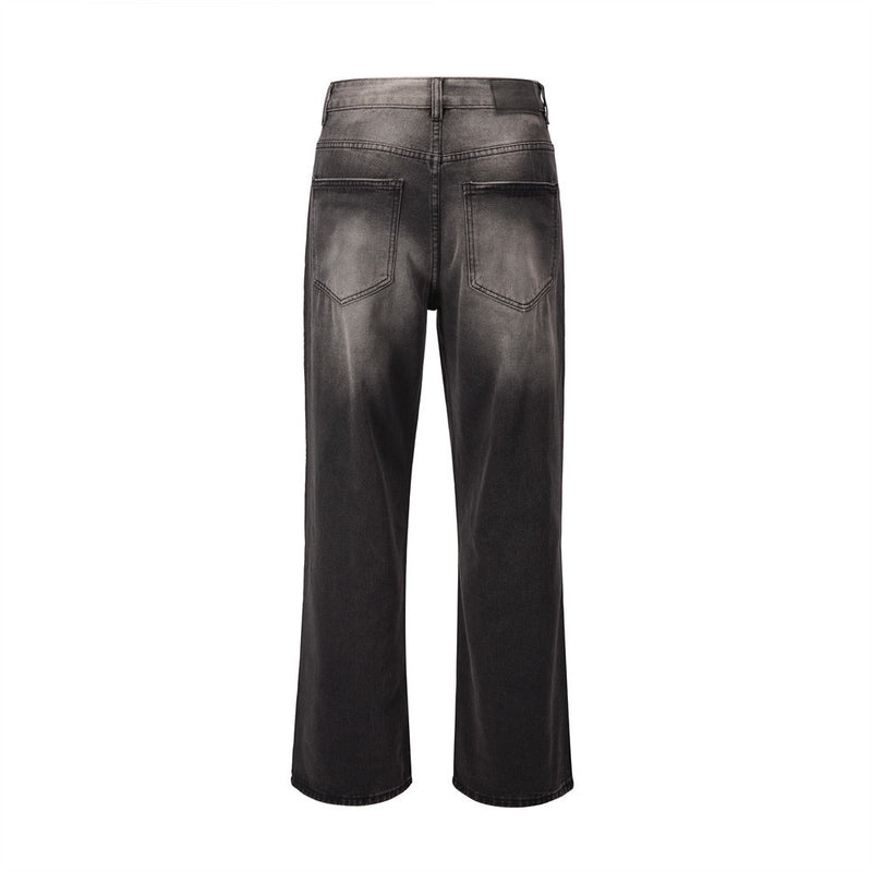 Men Jeans Punk Hip Hop Loose Hole Old