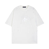 CHH Chrome Heart T Shirts Versatile Casual Loose Print Embroidery T-Shirt Sleeves