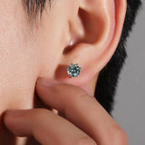 Earrings S925 Silver Moissanite Dragon Claw Earrings Animal Spectrum