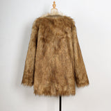 Women Fur Jacket T0825 Fashion Faux Fur Coat