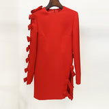 Women Haute Couture Dresses Fashion Bowknot Dress Gown