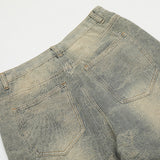 Men Jeans Ripped Retro Loose All-Matching