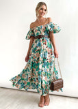 Women Dress 2 US Puff Sleeves for Holiday Show Thin and Long