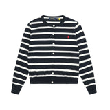 Ralph Lauren Knitted sweaters RL striped crew neck embroidered logo knitted cardigan long sleeves