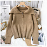 Women Knitted Cardigan Knitted Cardigan Top Female