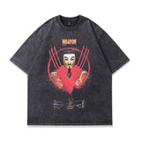 Men T-Shirt Vintage Retro Loose
