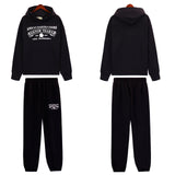 Denim Tears Hoodie & Sweatpants 2 Piece Set Kapok Letter Hooded Sweater Trousers Sports Suit