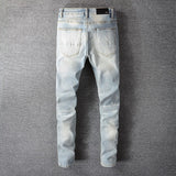 Amiri Jeans Casual Hip Hop Slim Jeans Men #808