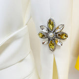 Women Haute Couture Skirt Ladies Fashion Beads Rhinestones
