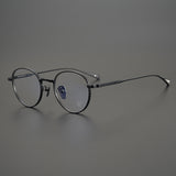 CHH Chrome Hearts Glasses Collection Versatile Vintage Round Engraved Pure Titanium Myopia Glasses Frame