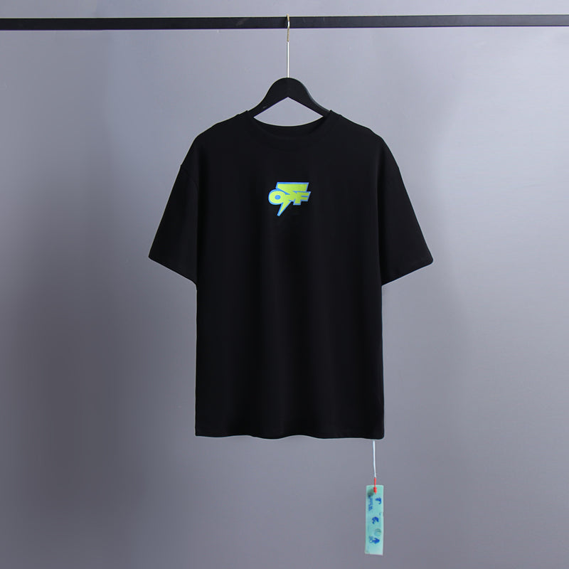 Ow T Shirts Graffiti Arrow Print Men and Women