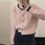 Women Knitted Cardigan Short Coat Sweater