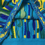 Kapital Sweater Pingtian Hehong Style Japanese Loose Pop Contrast Color Knitted Retro Crew Neck Sweater