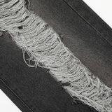 Men Jeans Hole Loose Burrs Punk
