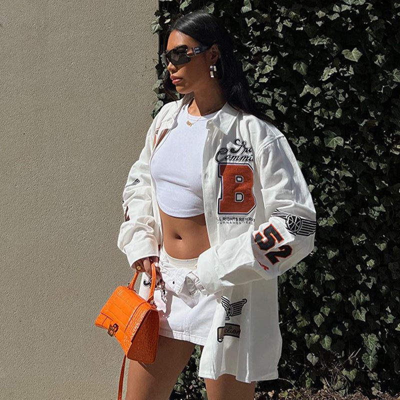 Women Jacket Loose Motorcycle Jacket