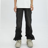 Men Jeans Rock Stitching Trendy Personality Design