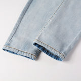 Amiri Jeans Vintage Slim-Fit Zipper Decoration #6630