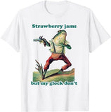 Strawberry Jams But My Don't T-Shirt, Funny Strawberry L
