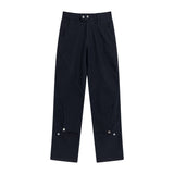 Men Jeans Stitching Personality Design Loose Cargo Pants