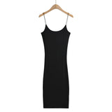 Women Dresses Slim Stretch Suspenders Dress