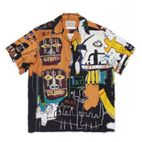 GUILTYPARTIES TIGER Shirts Joint Japanese Basquiat Graffiti Short Sleeve Flower Shirt