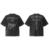 Fog Essentials T Shirts Spring and Summer FOG Washing Water Old Series Short Sleeves