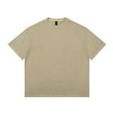 Men's T-Shirt Vintage Cotton round Neck Loose