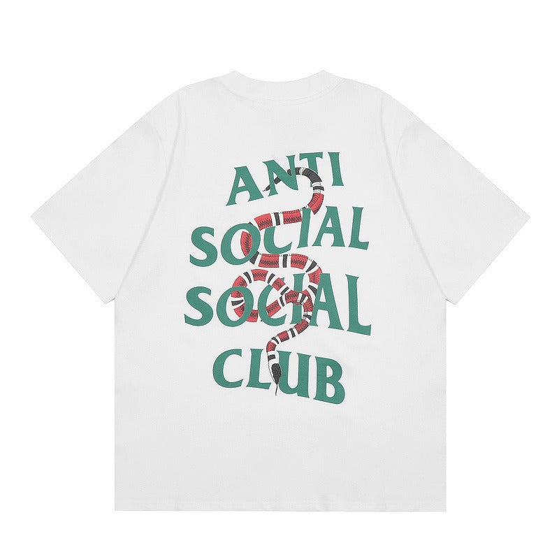 ANTI SOCIAL CLUB T-Shirt Tiger Letter Print