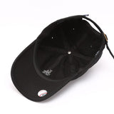 Dodgers and Yankees Baseball Cap 47brand Baseball Cap Female Casual Soft Top All Black