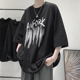 Men T Shirt Summer Loose Leisure All-Matching