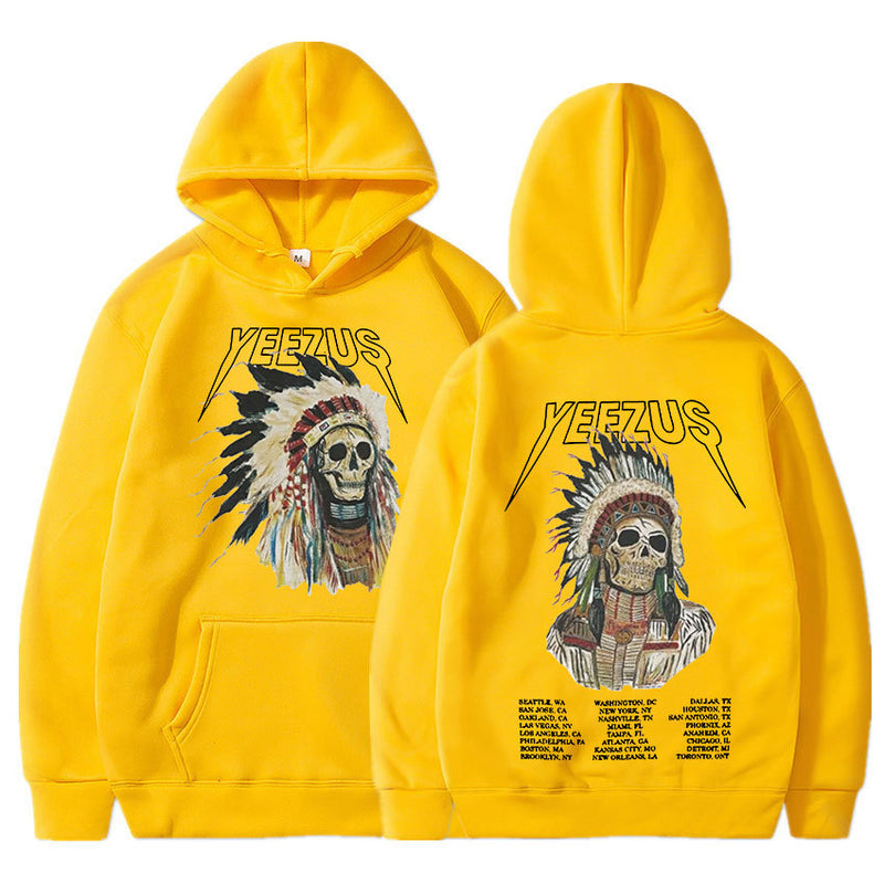 Kanye West Yeezus God Wants You Double Sided Hoodie Men