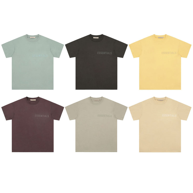 Fog Essentials T Shirts Spring Summer FOG Letters Crew Neck Pullover Short