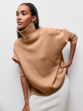 Women Work Business Casual Sweats Loose Turtleneck Sweater