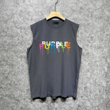 Purple Brand Tank T Shirts Sleeveless T-shirt Vest
