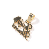 Jewelry Truly Blessed Letter Pendant with Diamonds Alphabet Pieces Spectrum