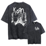 Washed Vintage Rock Band Korn Falling Away From Me T shirt
