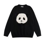 Women Sweater Panda Pattern Sweater Loose