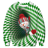 Black Christmas Sweater 3D Printed Christmas Funny Pattern Hooded Sweater