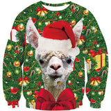 Black Christmas Sweater 3D Printed Christmas Series round Neck Sweater