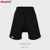 MIJKO Mens Shorts Knife Cut Cotton Shorts