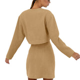 Women Co-Ords Autumn and Winter Woolen Coat High Waist