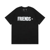 Vlone T Shirt Spring Summer Reflective Letter Crew Neck