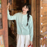 Women Knitted Cardigan Soft Sweater