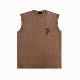Purple Brand Distressed Tank T Shirts Distressed Sleeveless T-shirt Vest