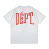Gallery Dept T-Shirt Alphabet Print Hollow Mesh Short Sleeve T-Shirt