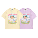 Men T-Shirt Cute Cartoon Retro Loose