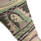 Kapital Sweater Vintage Hida Hehong Contrast Color Retro Ethnic Style Portrait Knitting Crew Neck Pullover Sweater