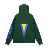 Rhude Hoodie Speedboat Plaid Sleeve Print Hooded Sweater