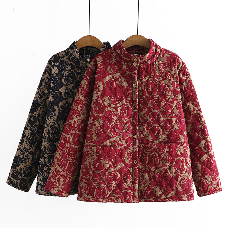 Women Cotton Coat plus Size Thick Warm Jacket